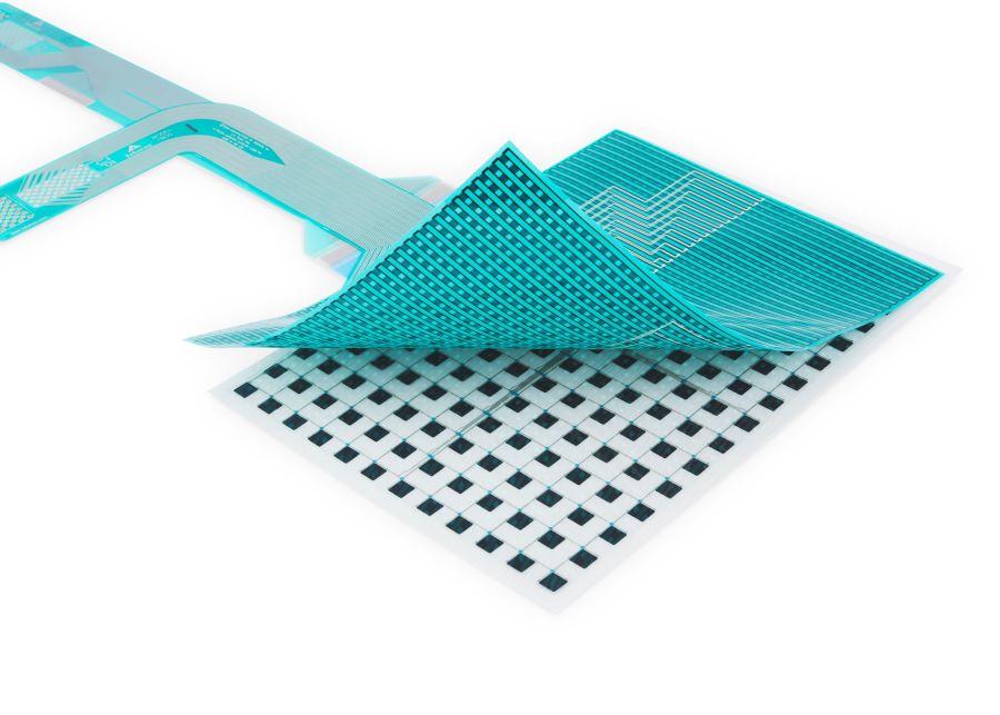 7800 Pressure Mapping Sensor on top of T800 Temperature Mapping Sensor